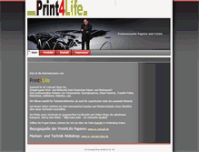 Tablet Screenshot of print4life.ac-concept-shop.de